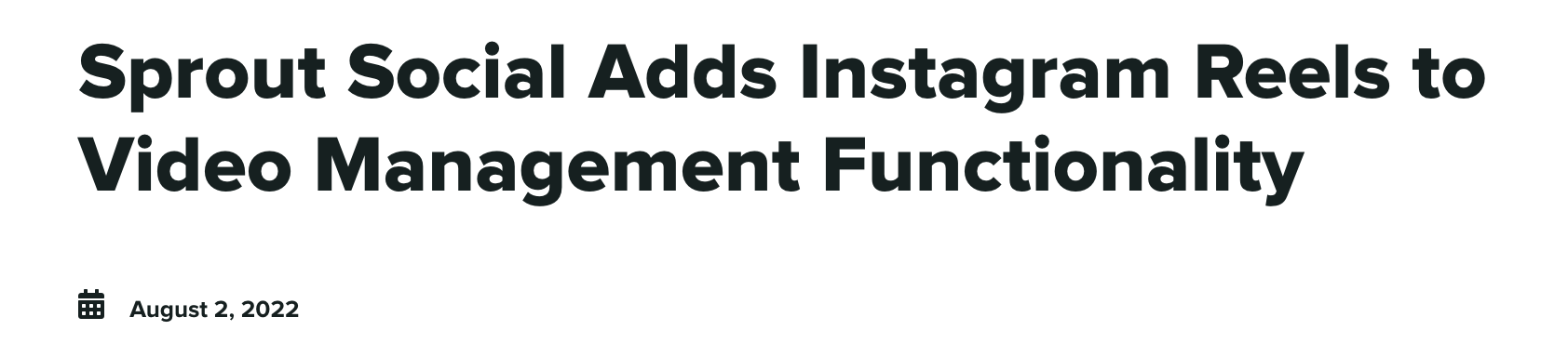 Sprout Social adiciona agendamento do Instagram Reels um mês após o Vista Social | Agência Vista