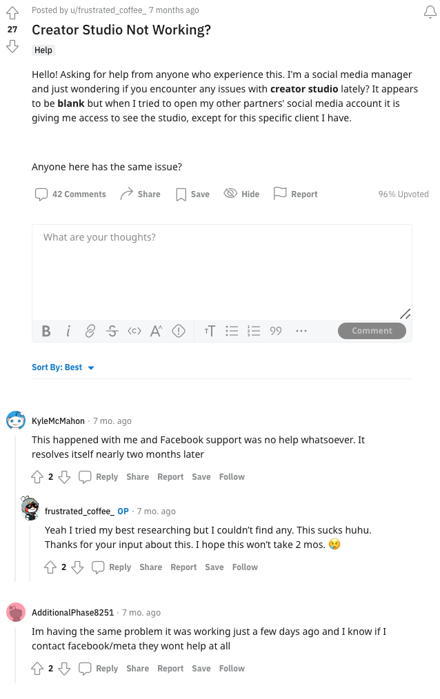 Tópico do Reddit do Estúdio de Criação | Agência Vista