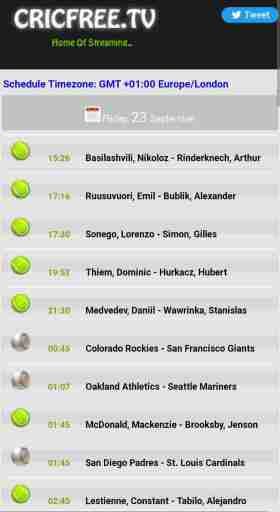 访问 Cricfree 网站以获取免费体育流媒体网站