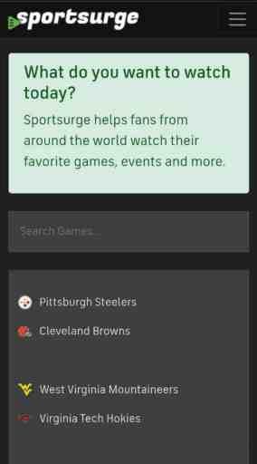 前往 Sportsurge 网站获取免费体育流媒体网站