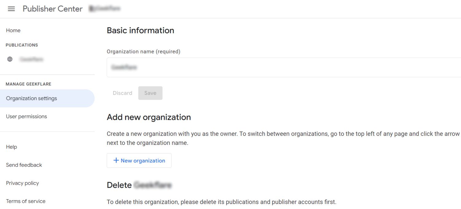 مركز ناشري أخبار Google