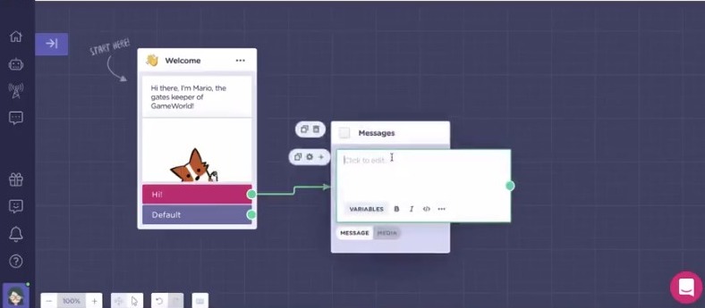 наземный бот без кода