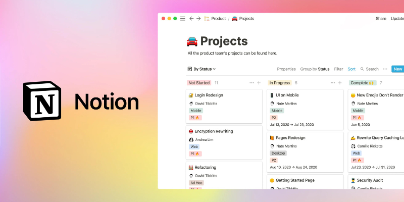 Notion инструмент для организации вашей работы