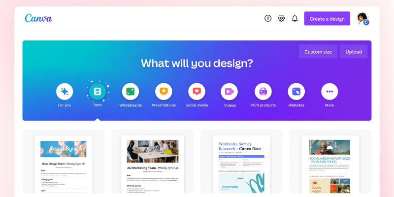 Canva Tool для создания контента для социальных сетей