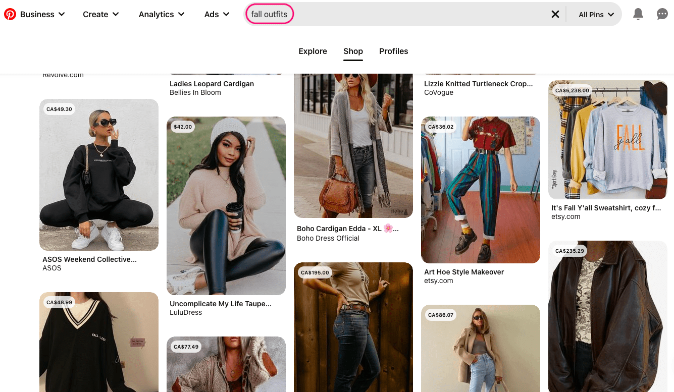 Marketing de moda en Pinterest