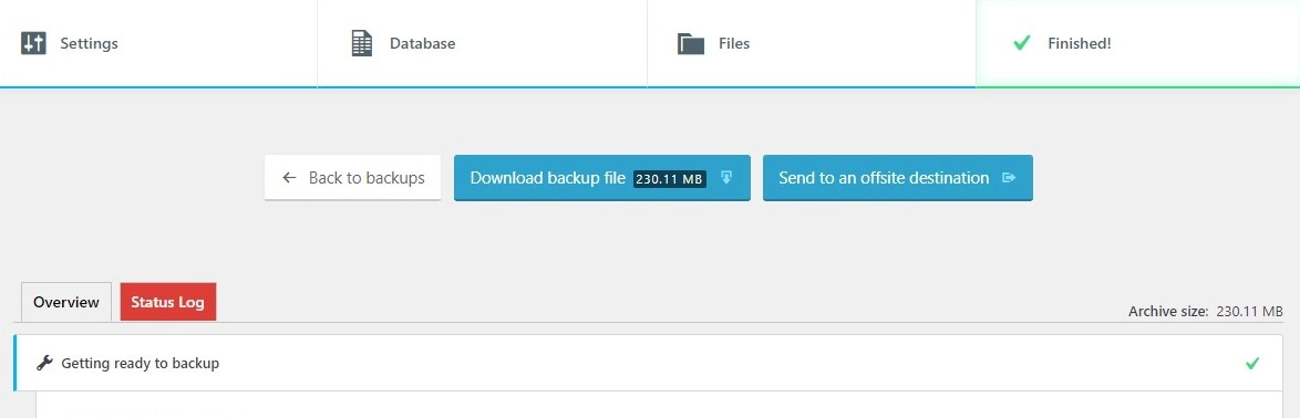 Download-Sicherungsdateien
