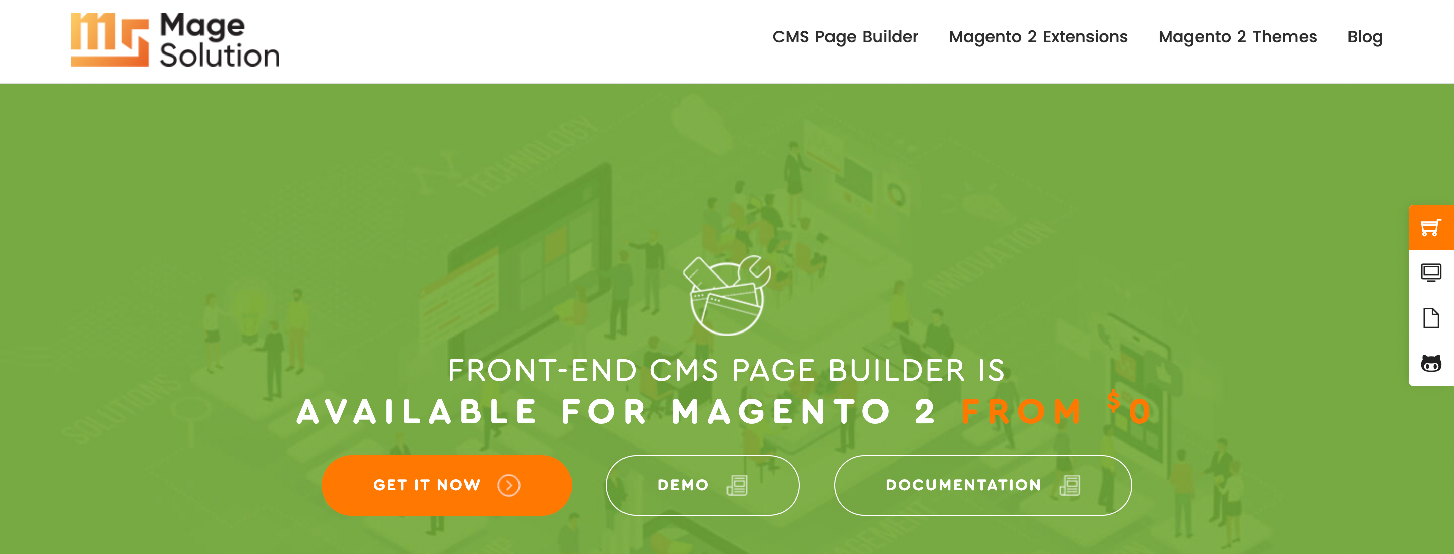 Extensie pentru constructor de pagini magento 2