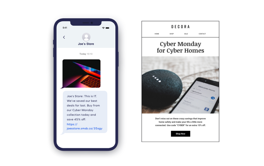 SMS メール テンプレート