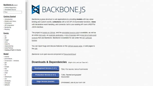 Backbone.js-Front-End-Webentwicklungs-Framework