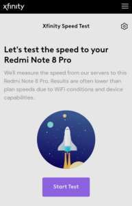 Besuchen Sie die besten Internet-Geschwindigkeitstestseiten von Speedtest.xfinity.com