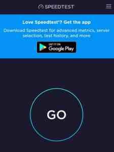 Besuchen Sie die besten Internet-Geschwindigkeitstestseiten von Speedtest.net