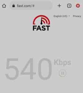 Besuchen Sie die Fast.com-Website. Die besten Internet-Geschwindigkeitstestseiten