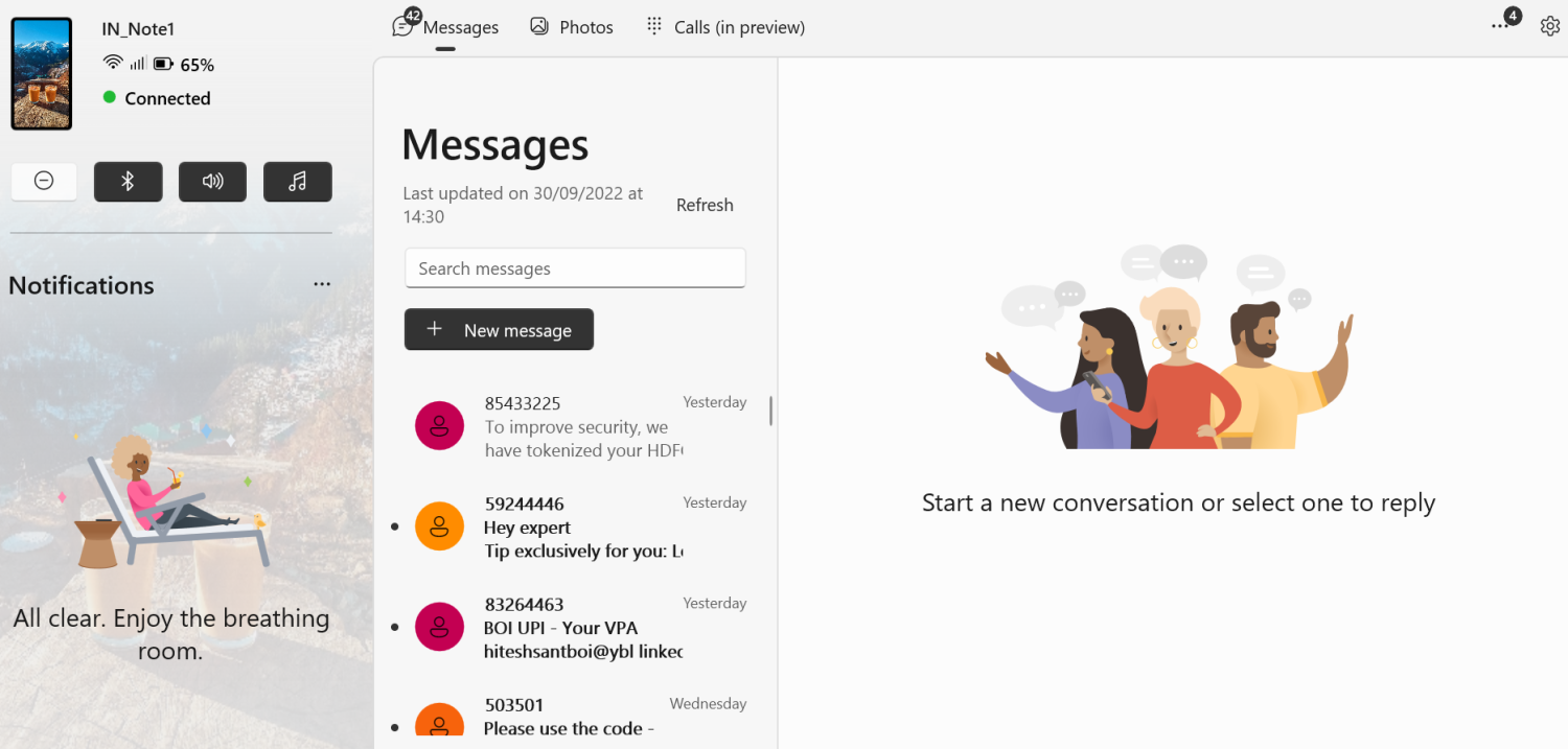 전화 링크 대시보드