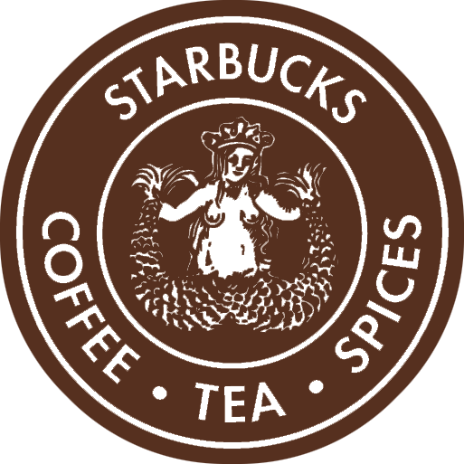 pierwsze brązowe logo Starbucks w 1971 r.