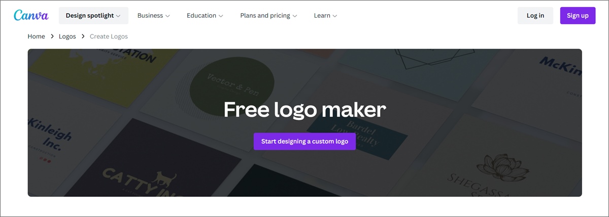 اصنع شعارات باستخدام canva