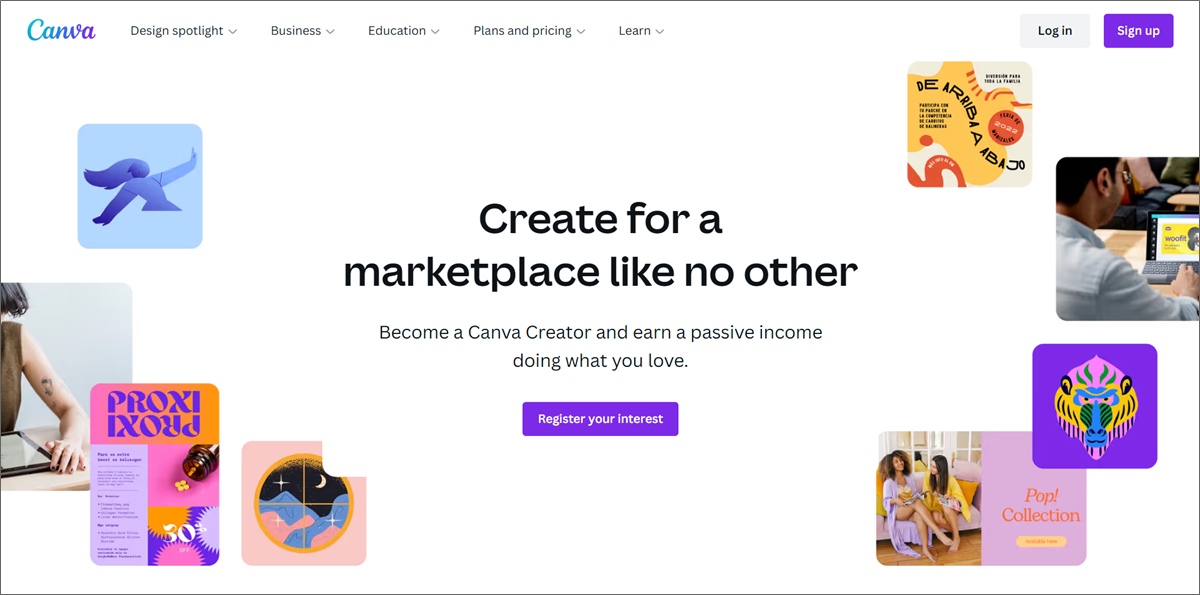 كسب المال كمبدع Canva