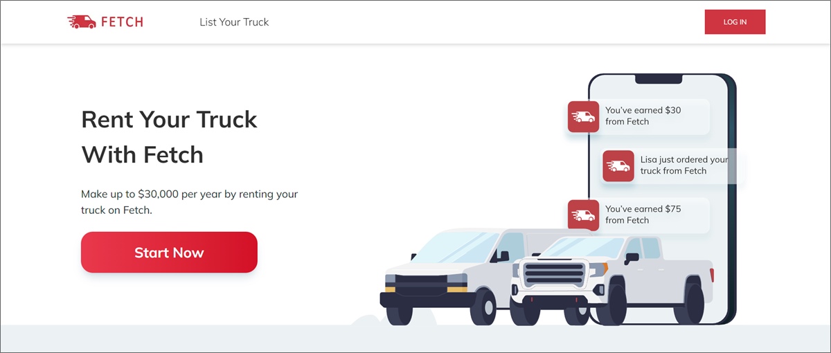 สร้างรายได้จากการเช่ารถบรรทุกของคุณในการดึงข้อมูล