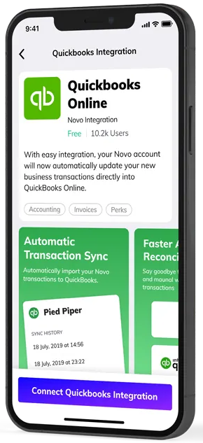 การรวม Novo และ QuickBooks
