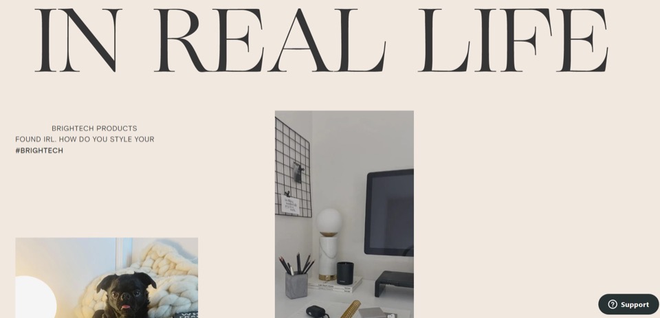 o secțiune de imagini ale produselor dintr-un magazin Shopify