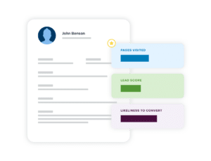 Con vendite e marketing intelligenti, puoi dipingere un quadro completo di ogni lead.