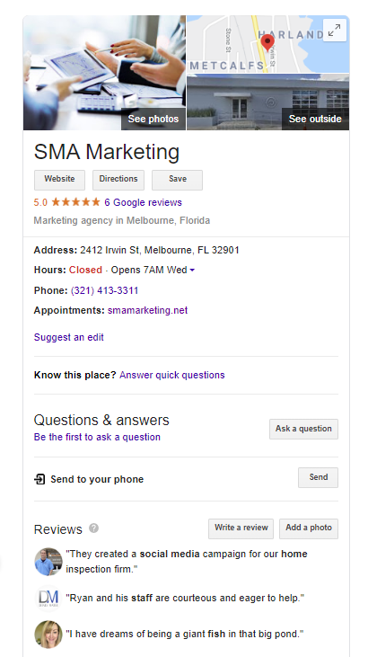 谷歌我的商家信息