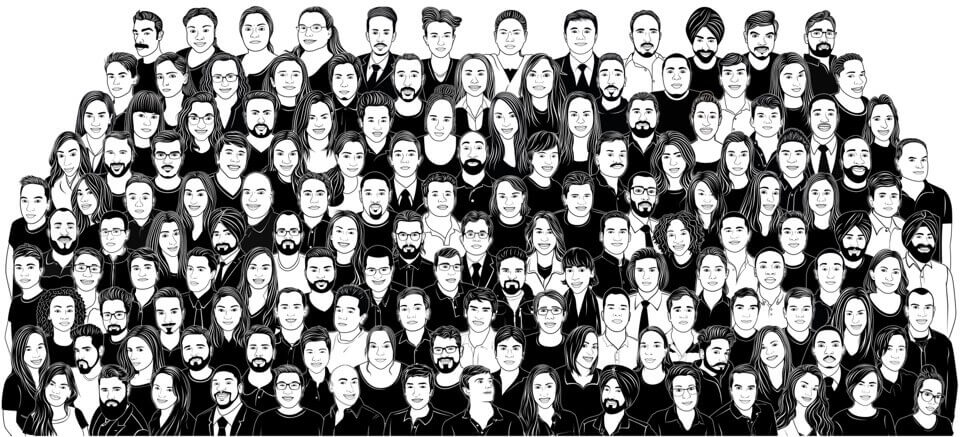 Teamillustration der Koalition