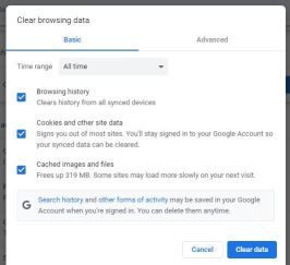 清除瀏覽數據以修復 Youtube 上傳日期