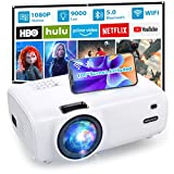 プロジェクター、WiFiとBluetoothを備えたHOWWOOプロジェクター、100インチスクリーンのネイティブ1080Pポータブルミニプロジェクター、電話、PC、TVスティック用の9000LフルHD屋外ムービープロジェクター