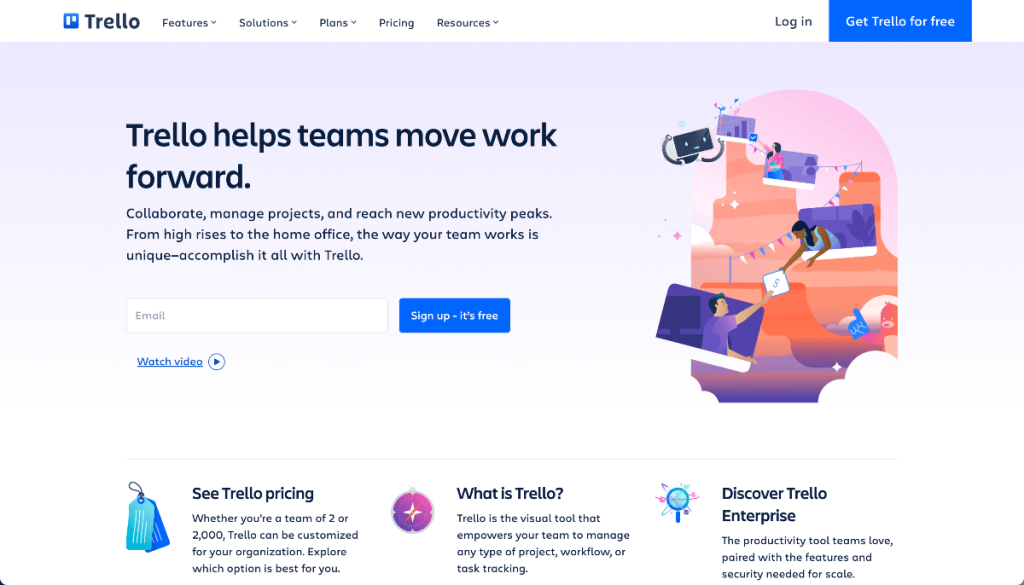 Software de gerenciamento de projetos Trello