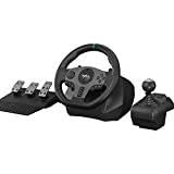Volante para PC, PXN V9 Universal USB Car Sim 270/900 Graus volante de corrida com pedais e shifter para PS4, PS3, Xbox One, Xbox Series X | S, Nintendo Switch