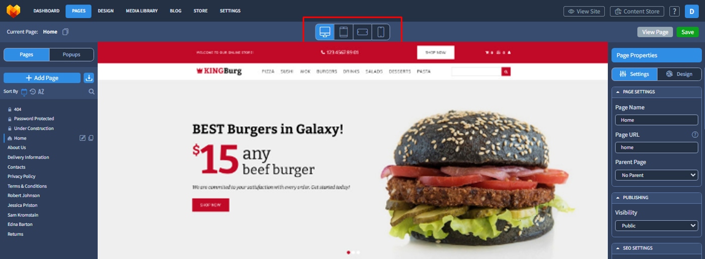 響應能力 - 從頭開始創建網站