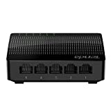 5-portowy przełącznik sieciowy Tenda Gigabit Ethernet (SG105) | Rozdzielacz Ethernet | Podłącz i graj | Optymalizacja ruchu | Niezarządzany | Ograniczona dożywotnia ochrona (czarny)