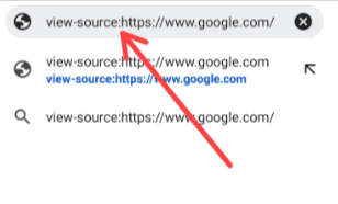 Android에서 요소를 검사하기 위해 특정 웹사이트의 소스 코드 보기