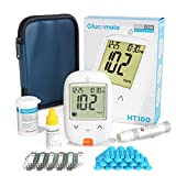 Glucomate Blood Glucose Monitor Kit – ชุดทดสอบน้ำตาลในเลือดพร้อม 1 Glucometer, 50 แผ่นทดสอบเบาหวาน, 50 30G Lancets, Lancing Device และชุดทดสอบเบาหวาน Travel Case