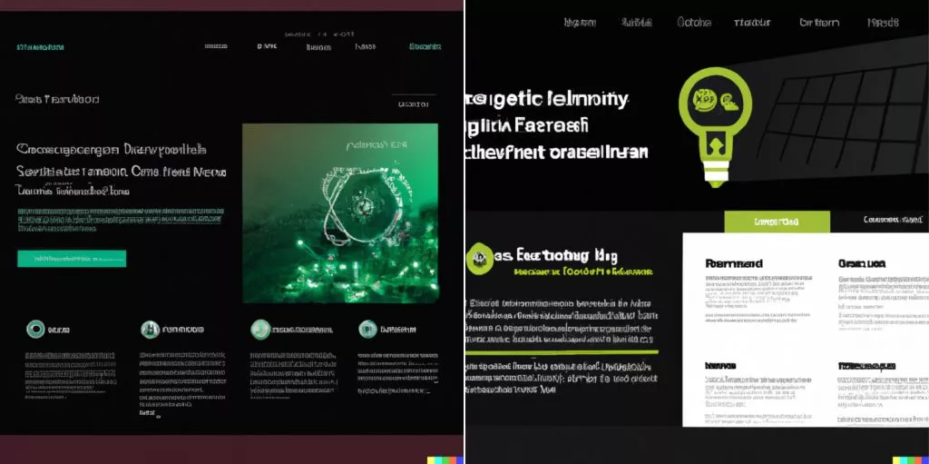 KI-generierte Website-Layouts