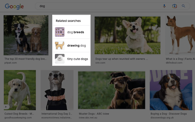 Menemukan Kata Kunci LSI Menggunakan Pencarian Gambar Google