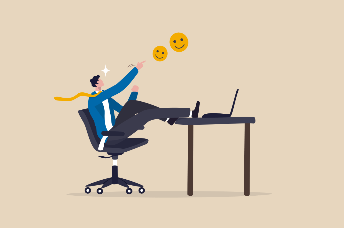 Mitarbeiter-Glück-Banner