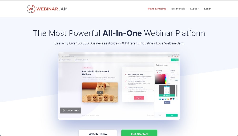 webinarjam ซอฟต์แวร์ webinar ที่ดีที่สุด