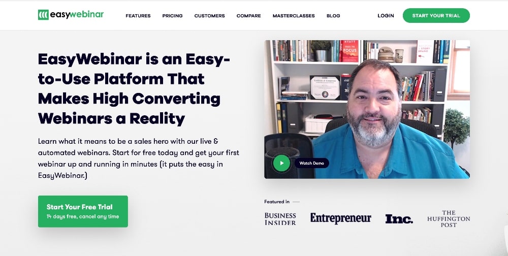 ภาพหน้าจอซอฟต์แวร์ easywebinar