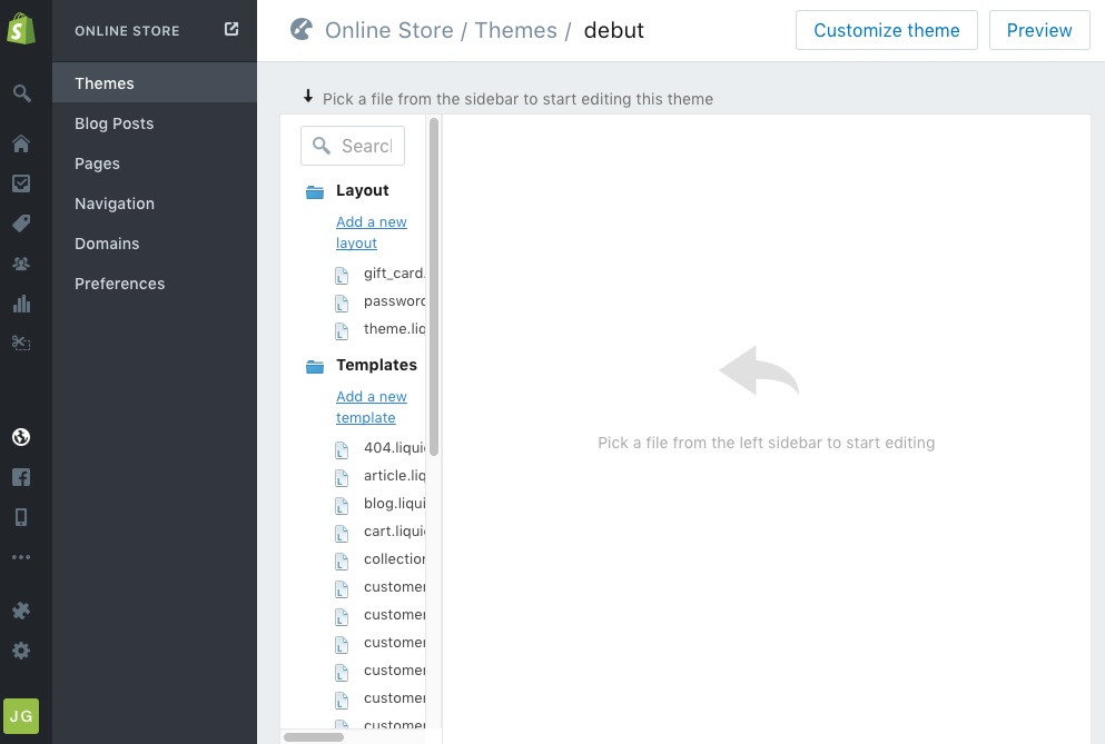 Como criar designs personalizados da Shopify