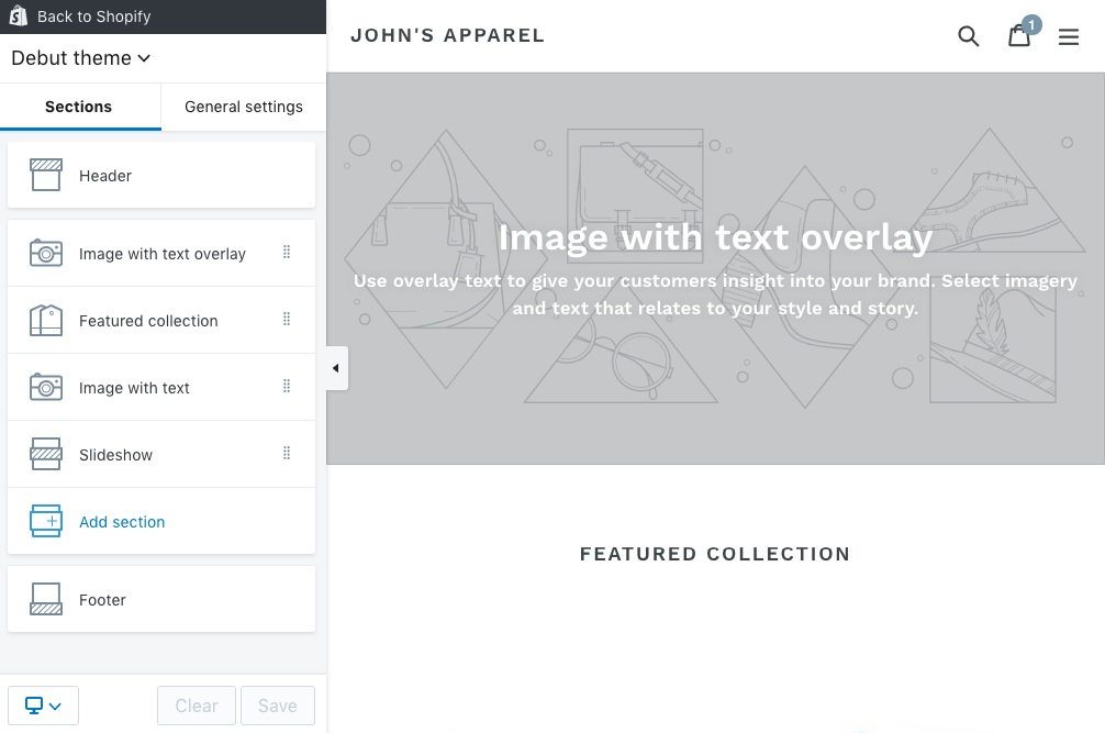 shopify design personalizado