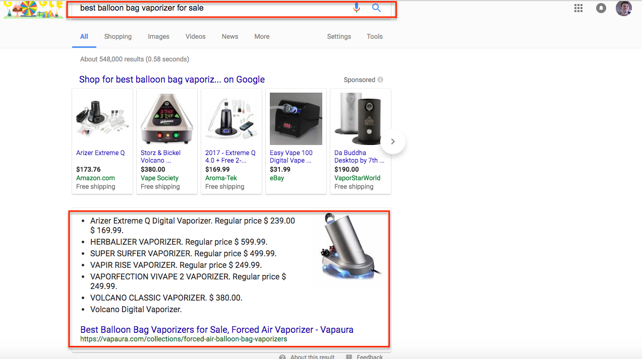classificação de vapaura