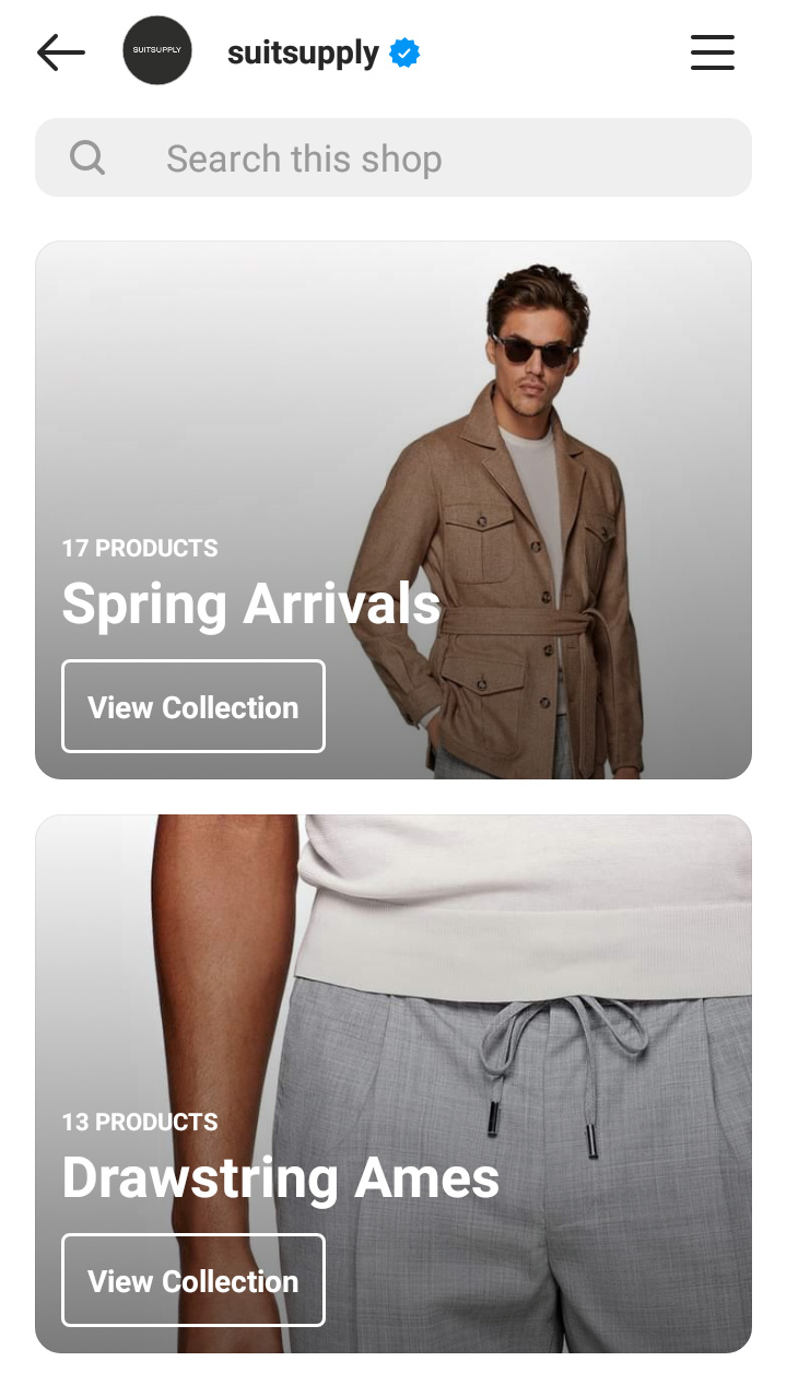 Instagram Mağaza Sayfası