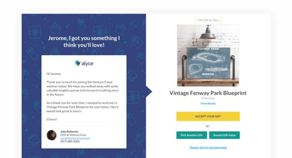 앨리스와 함께하는 더 나은 예산 선물 프로그램
