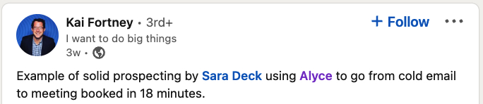 带礼物探矿示例:6sense 和 Kai Fortney