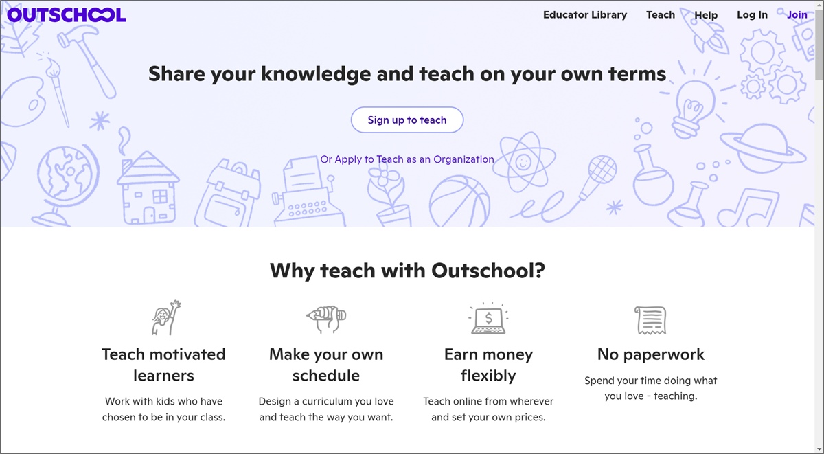 โฮมเพจนอกโรงเรียน