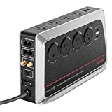 AudioQuest PowerQuest 3 - Acondicionador de energía/Protector contra sobretensiones sin sacrificio - Regleta - 8 salidas - 4 puertos de carga USB (PQ3)