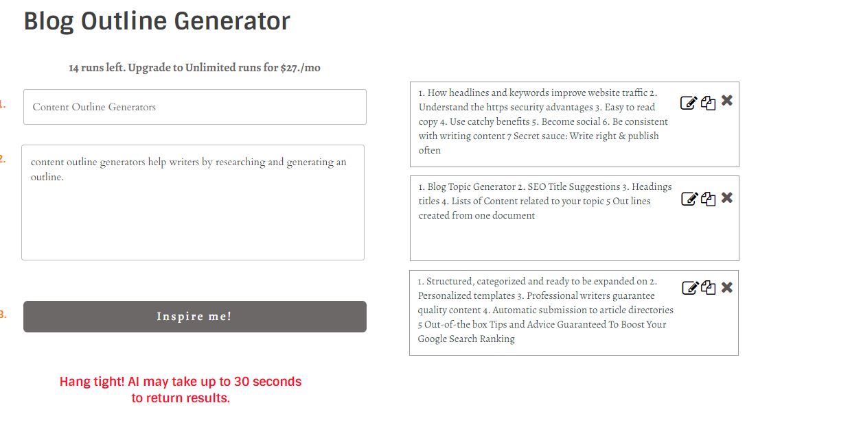 UI ของเครื่องมือ StoryLabAI