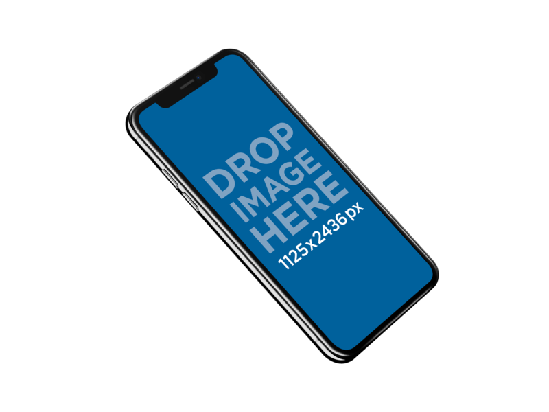 mockup iphone x grigio siderale