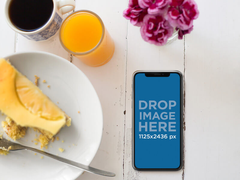 immagine mockup di iphone-x